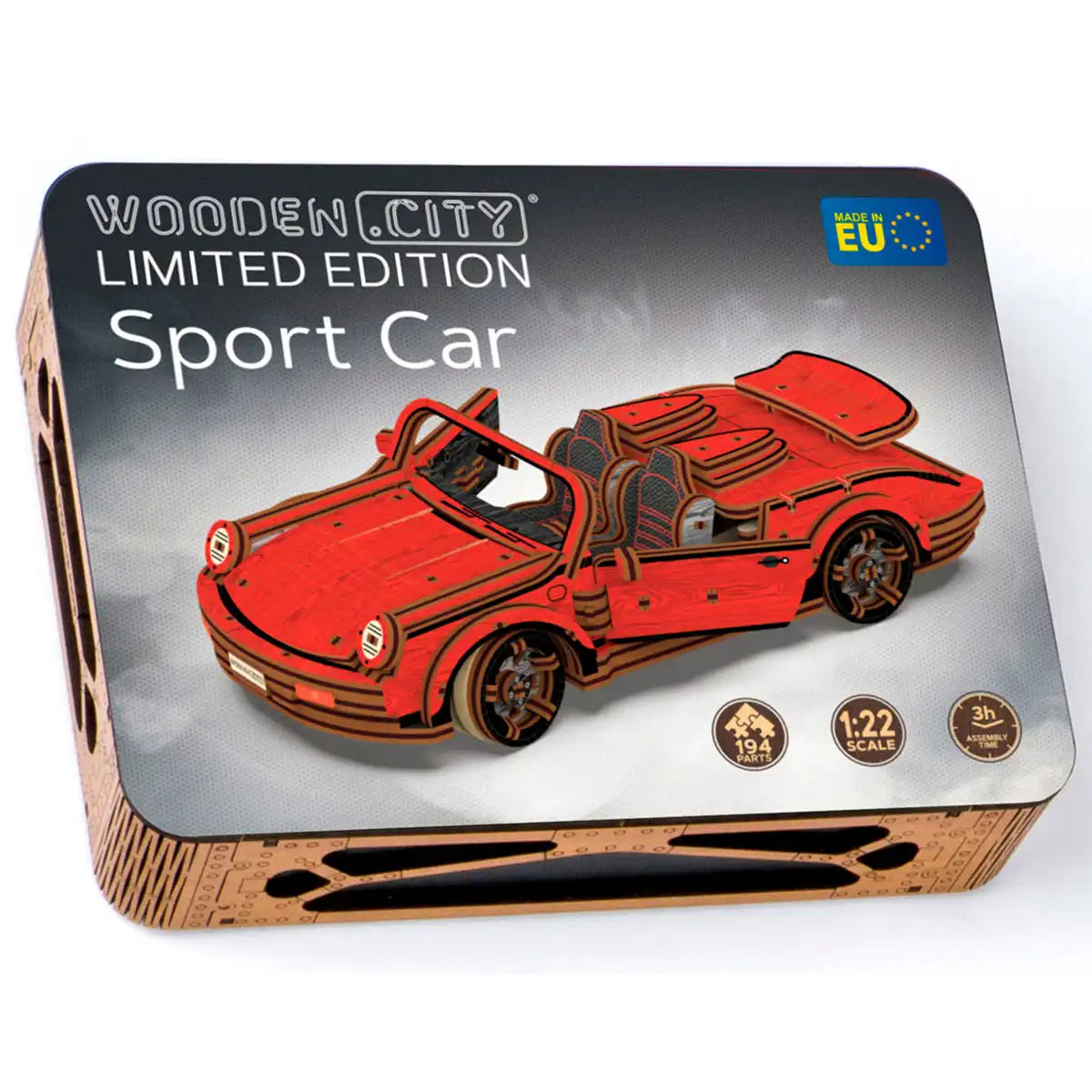 Wooden City Sport Car Limited Edition 3D Wooden Car Puzzle – LE005