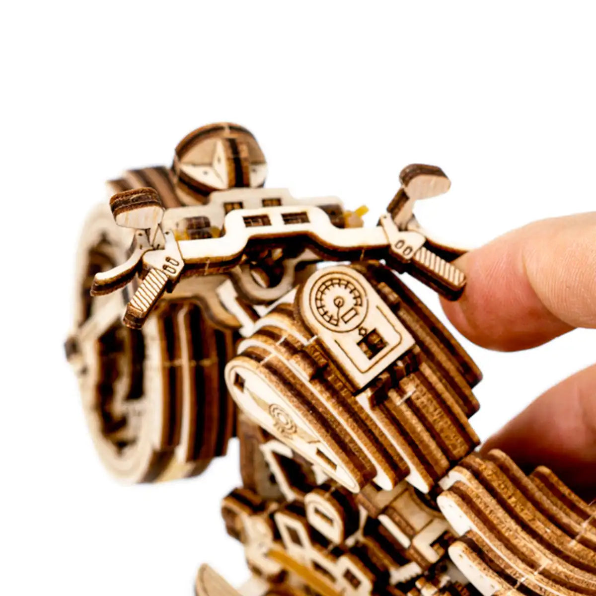 Wooden City Cruiser V-Twin 3D Wooden Motorbike Puzzle – WR342