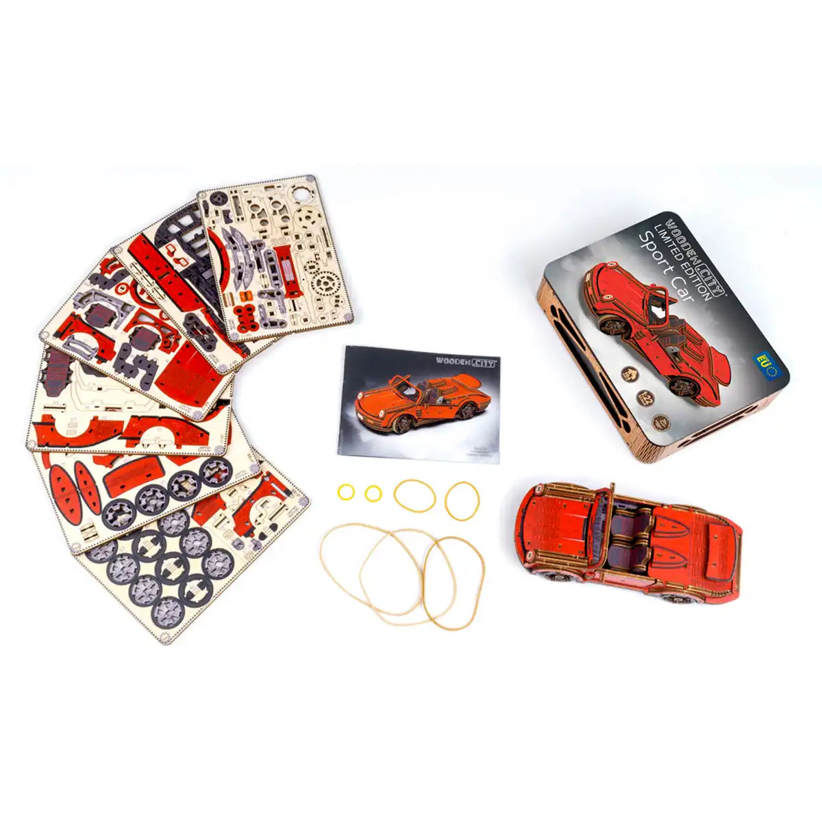 Wooden City Sport Car Limited Edition 3D Wooden Car Puzzle – LE005