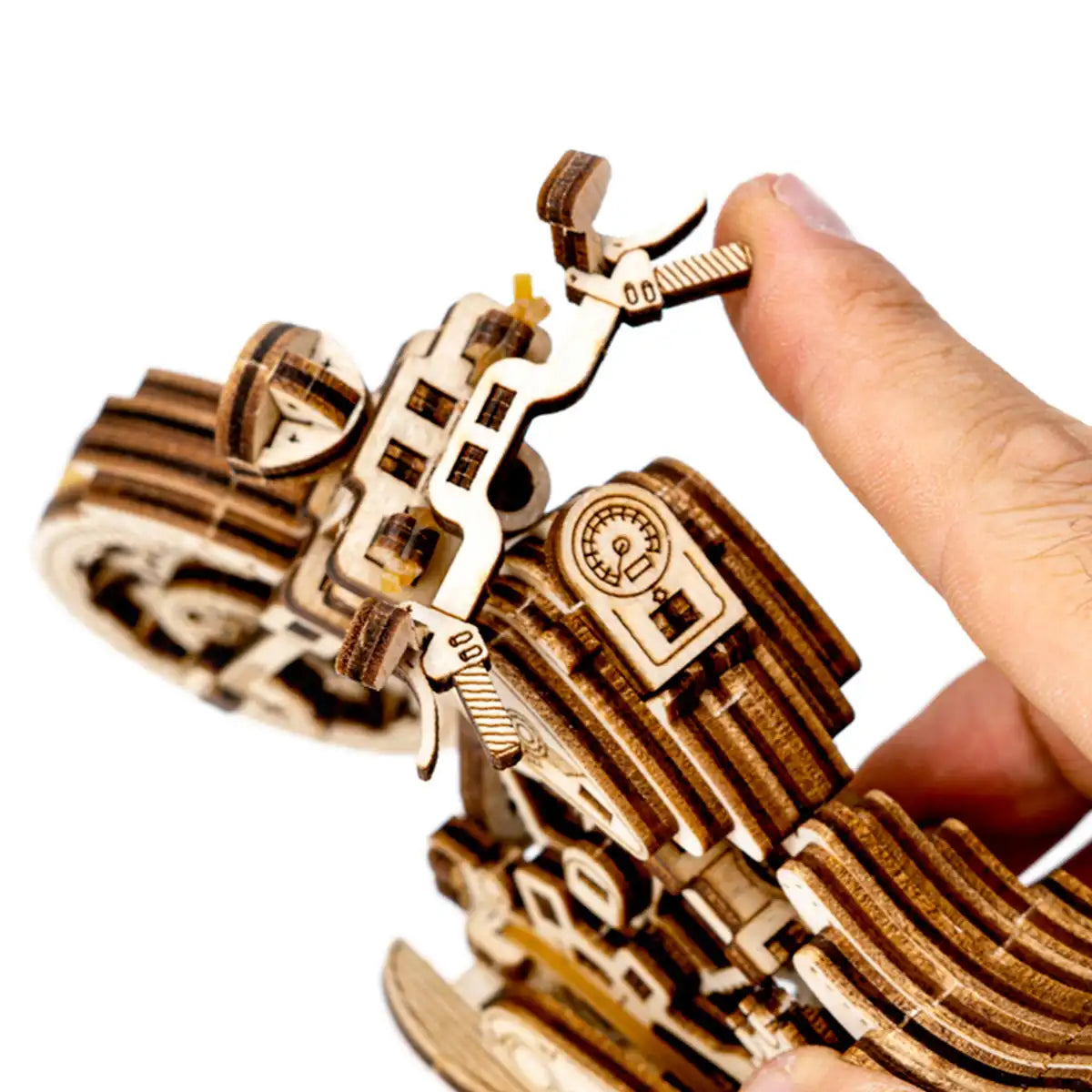 Wooden City Cruiser V-Twin 3D Wooden Motorbike Puzzle – WR342
