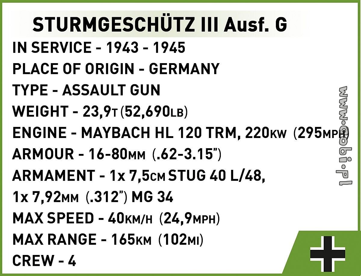 Cobi Sturmgeschütz III Ausf.G  COBI-2285
