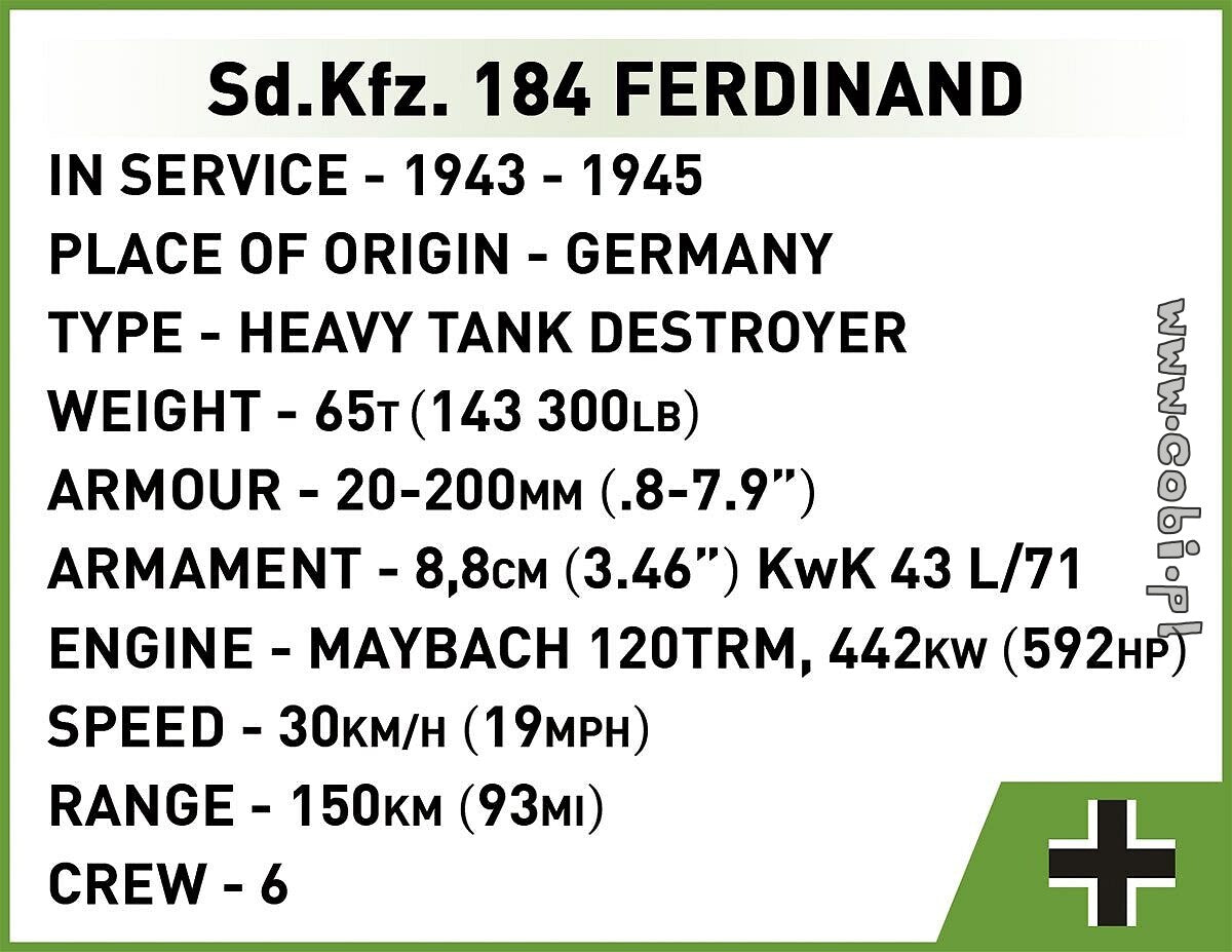 Cobi Sd.Kfz. 184 Ferdinand COBI-2583