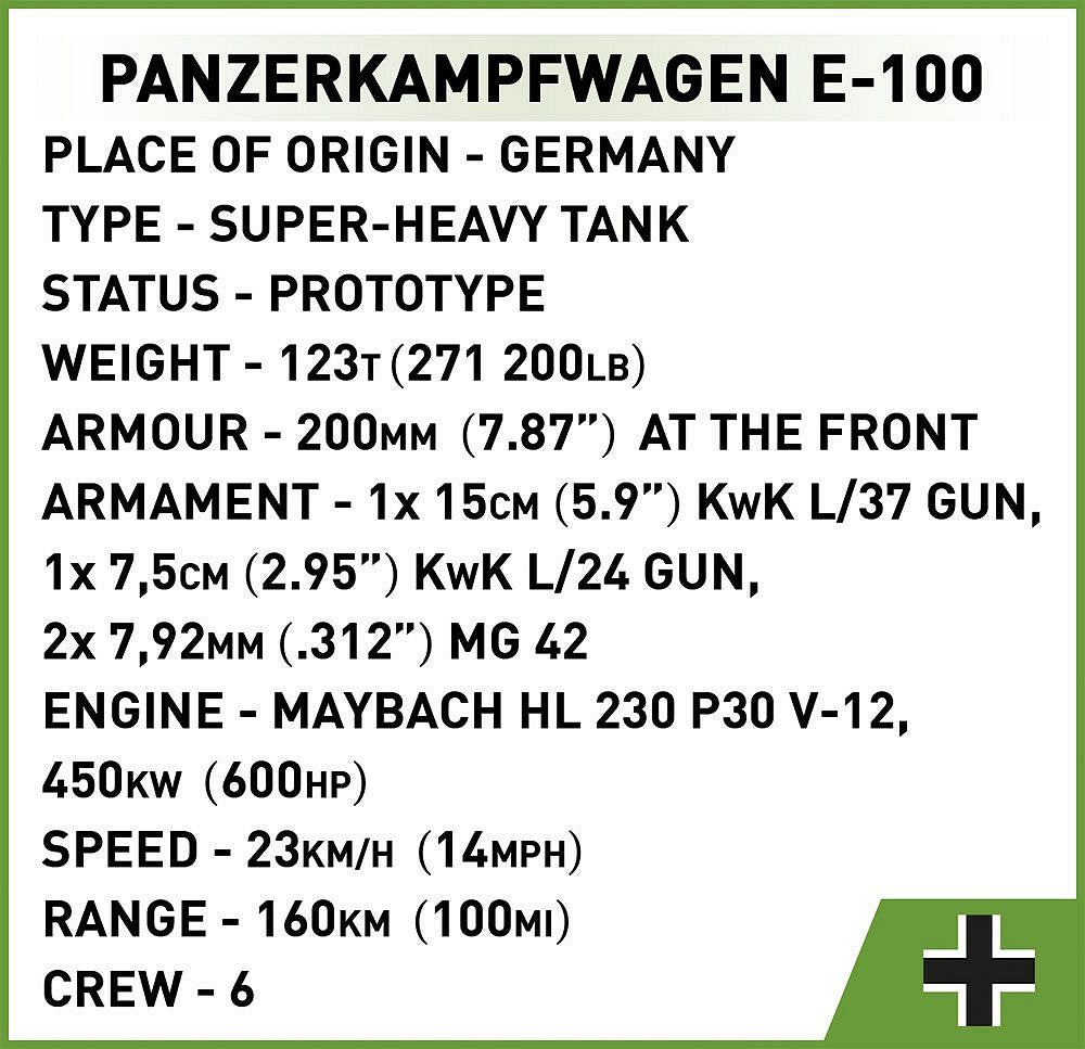 COBI-2572 Panzerkampfwagen E-100