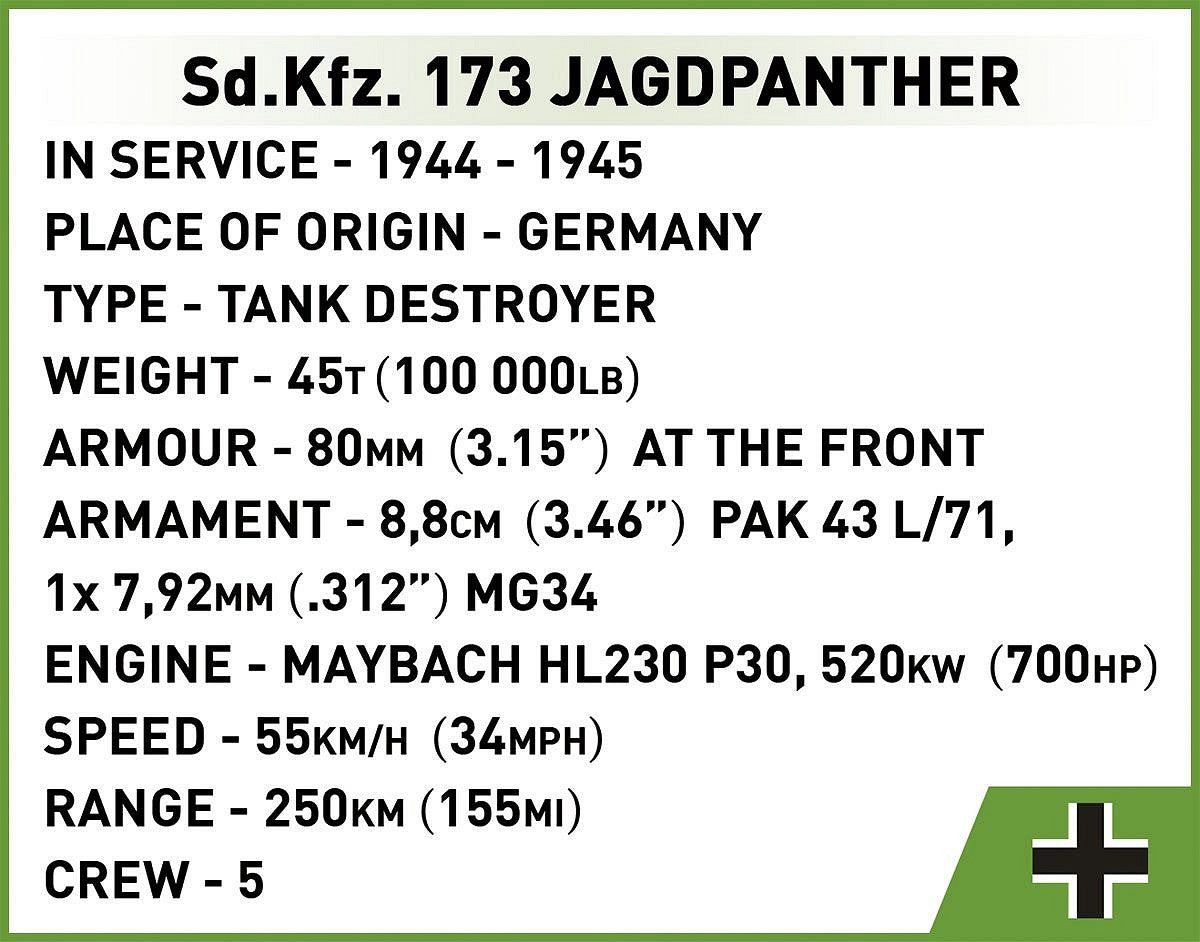 COBI-2574 Sd.Kfz.173 Jagdpanther