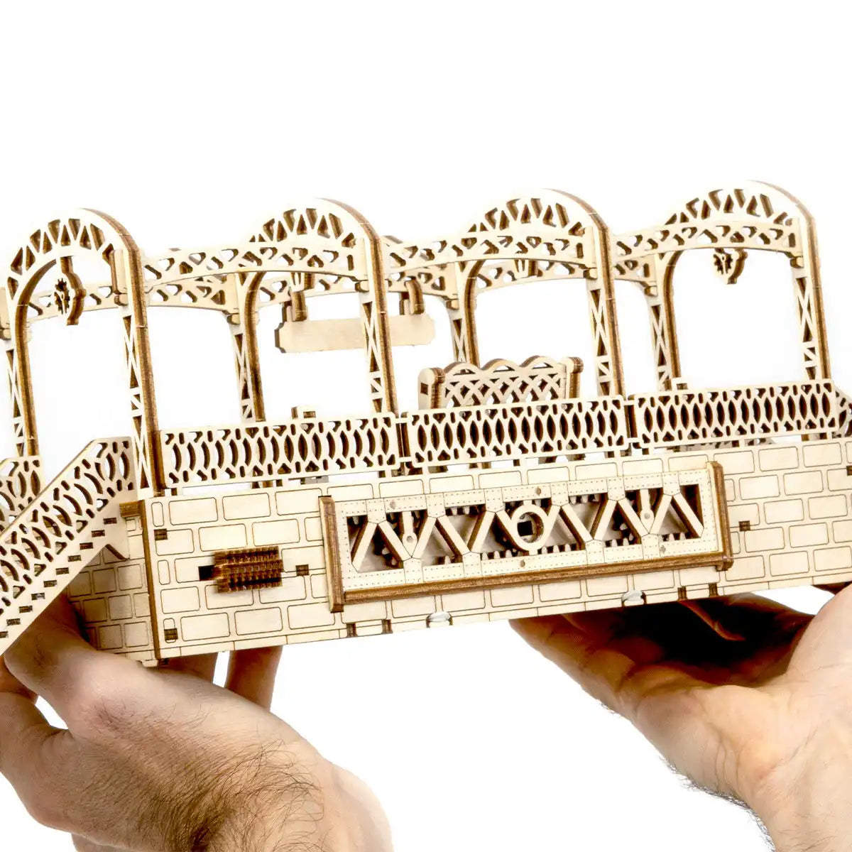 Wooden City Railway Station 3D Wooden Train Puzzle – WR325