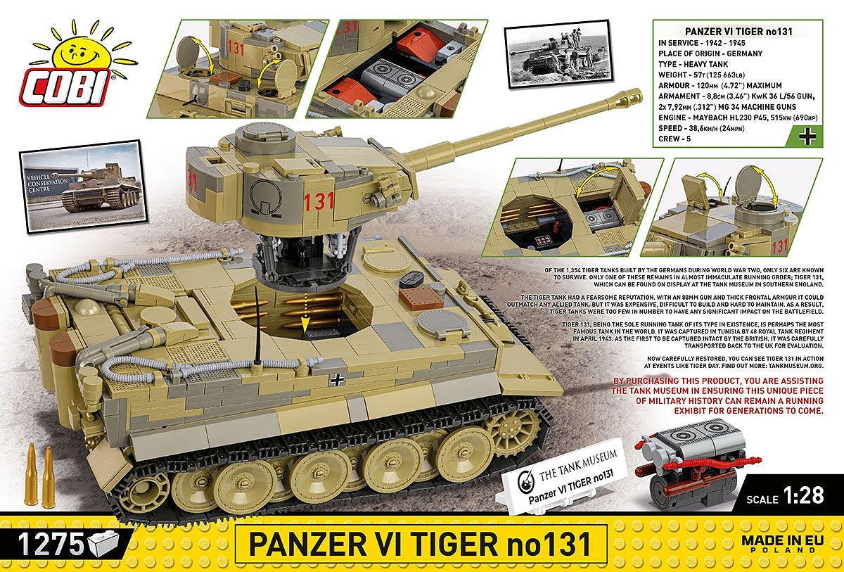 COBI-2588 Panzer VI Tiger No:131