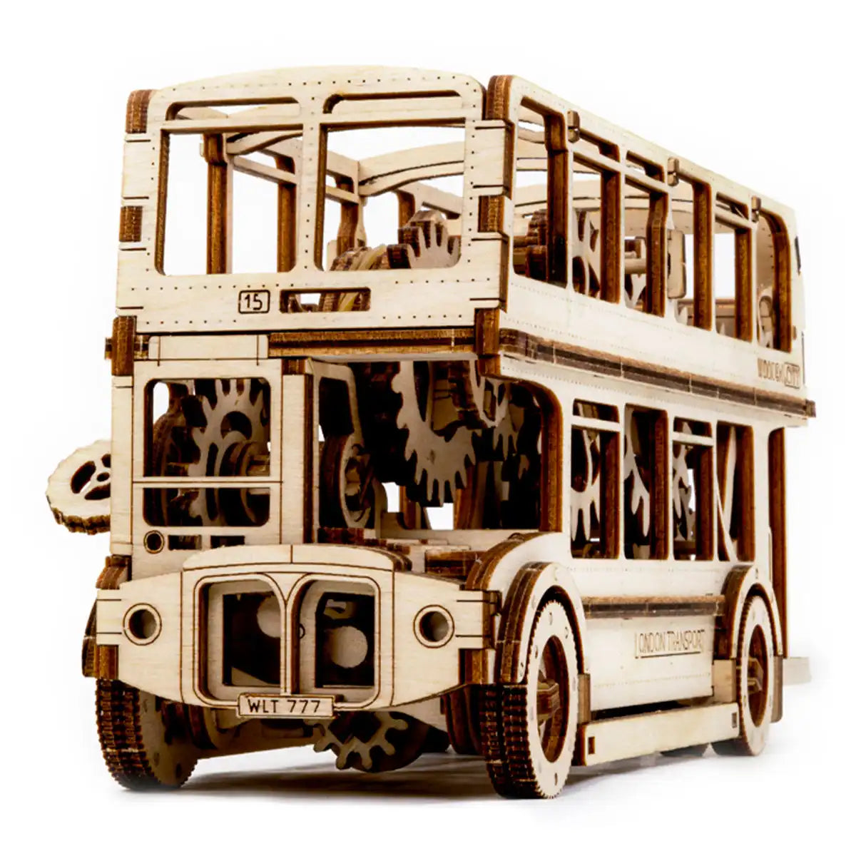 Wooden City London Bus 3D Wooden Bus Puzzle – WR303