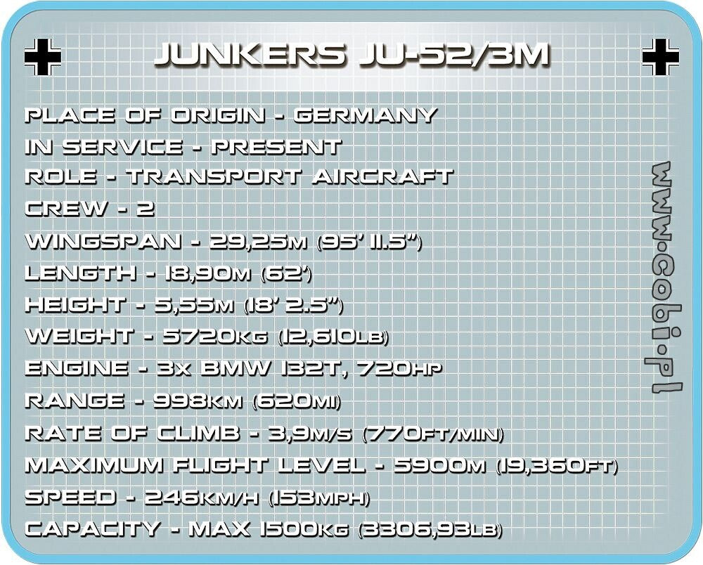 COBI-5710 Junkers Ju52/3m