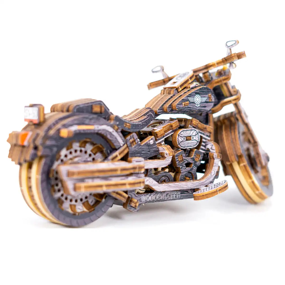 Wooden City Cruiser V-Twin Limited Edition 3D Wooden Motorbike Puzzle – LE002