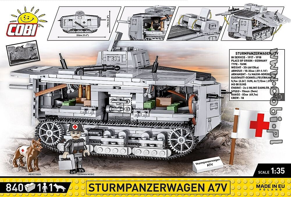 Cobi Sturmpanzerwagen A7V COBI-2989