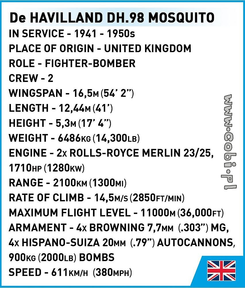 COBI-5735 De Havilland DH-98 Mosquito