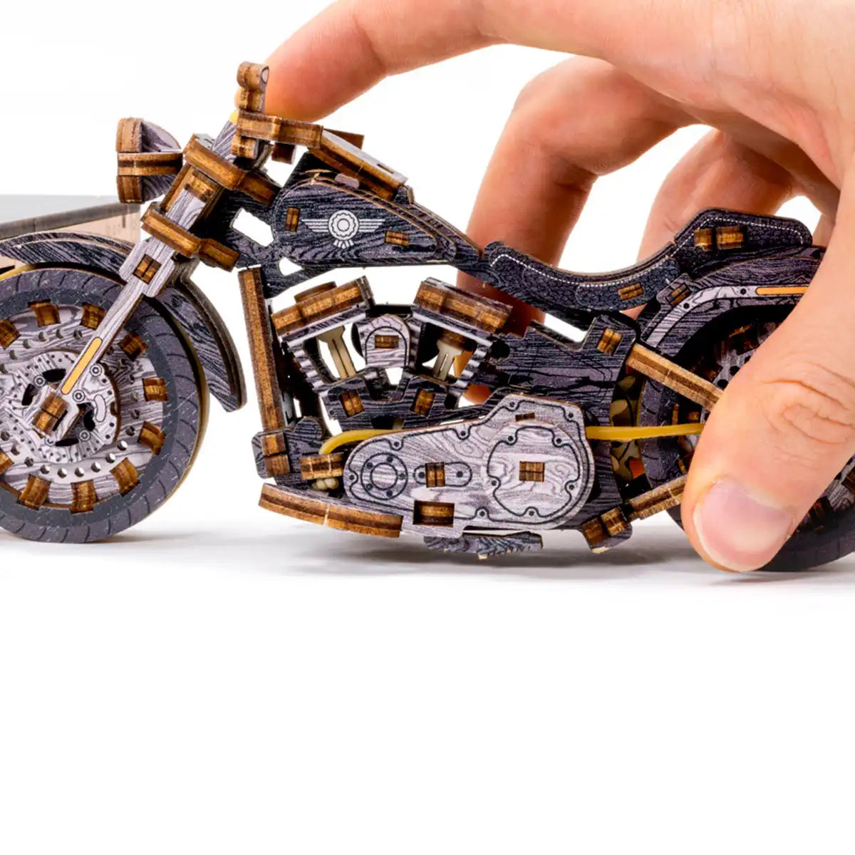Wooden City Cruiser V-Twin Limited Edition 3D Wooden Motorbike Puzzle – LE002