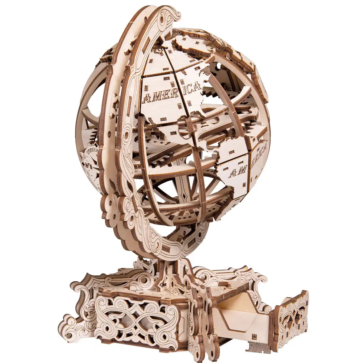 Wooden City World Globe 3D Wooden Travel Puzzle – WR341