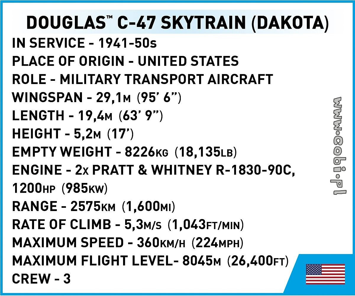 COBI-5743 Douglas C-47 Skytrain Dakota