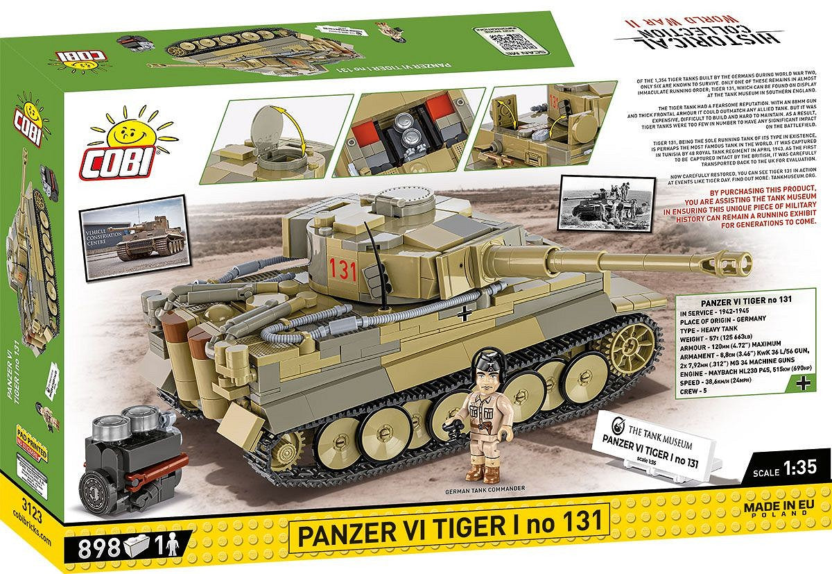 COBI-3123 Panzer VI Tiger I no 131