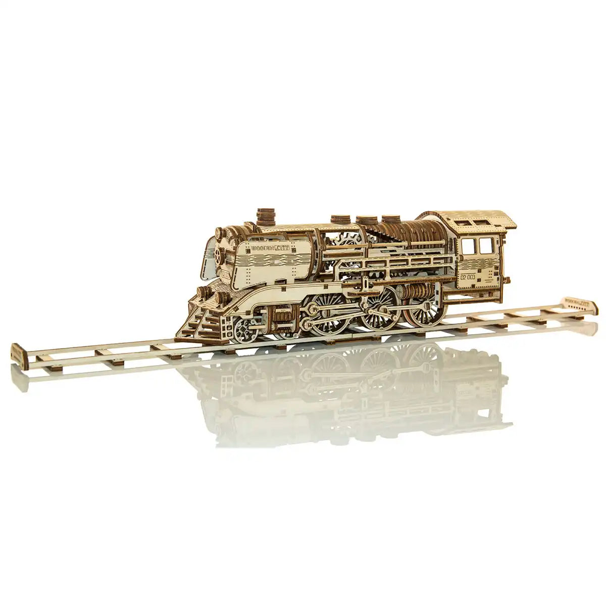 Wooden City Wooden Express With Rails 3D Wooden Train Puzzle – WR321