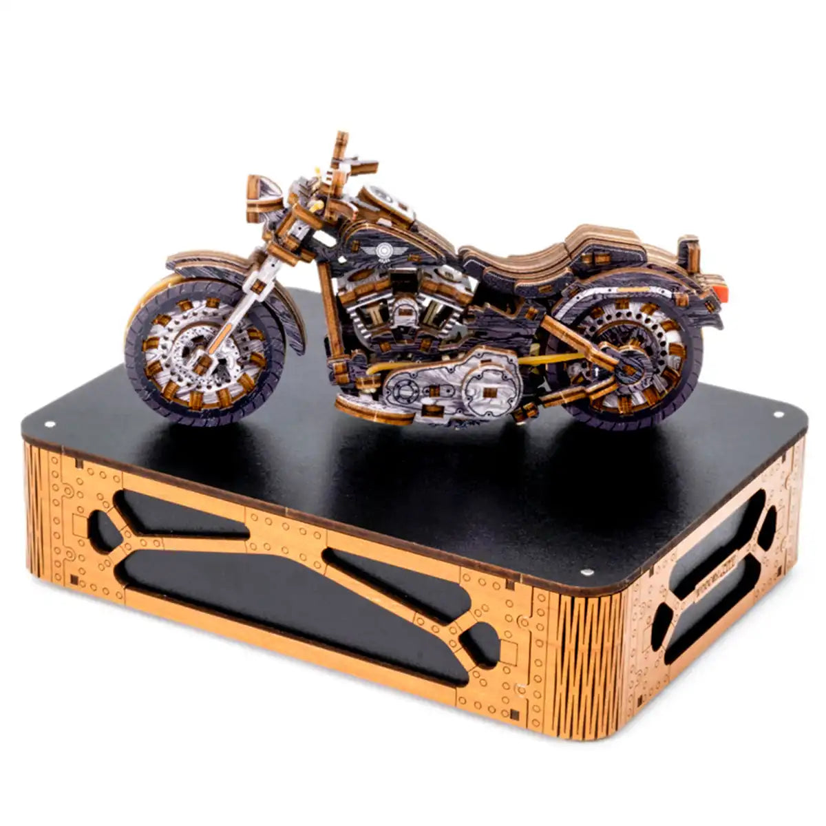 Wooden City Cruiser V-Twin Limited Edition 3D Wooden Motorbike Puzzle – LE002