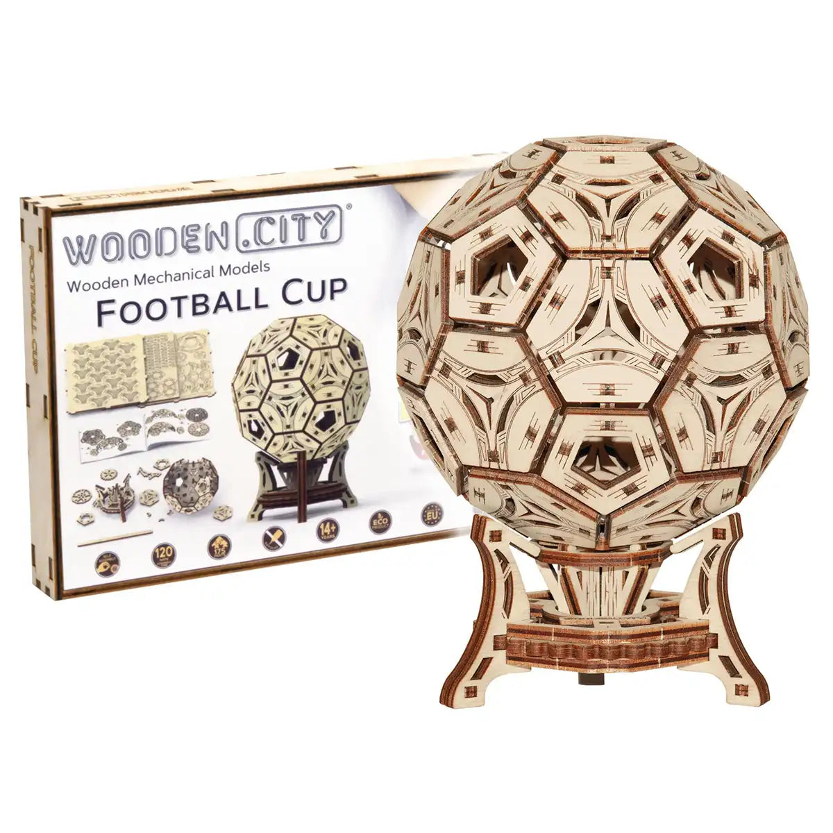 Wooden City Football Cup Multifunctional Organiser 3D Wooden Puzzle – WR335