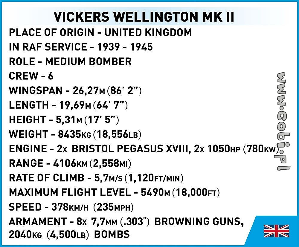 Cobi Vickers Wellington Mk.II COBI-5723