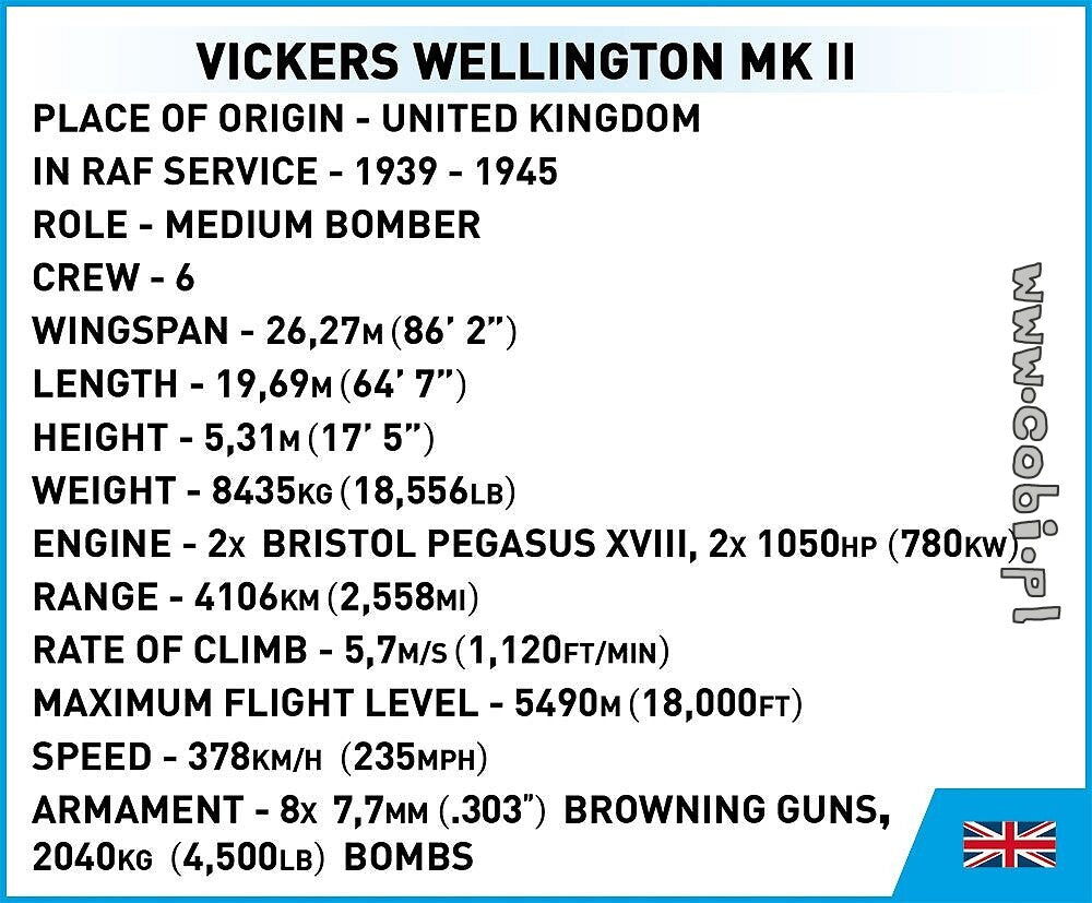 COBI-5723 Vickers Wellington Mk.II