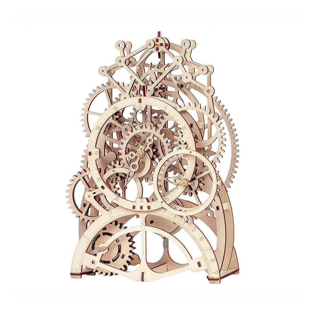 ROKR Pendulum Clock Mechanical Gears 3D Wooden Puzzle LK501