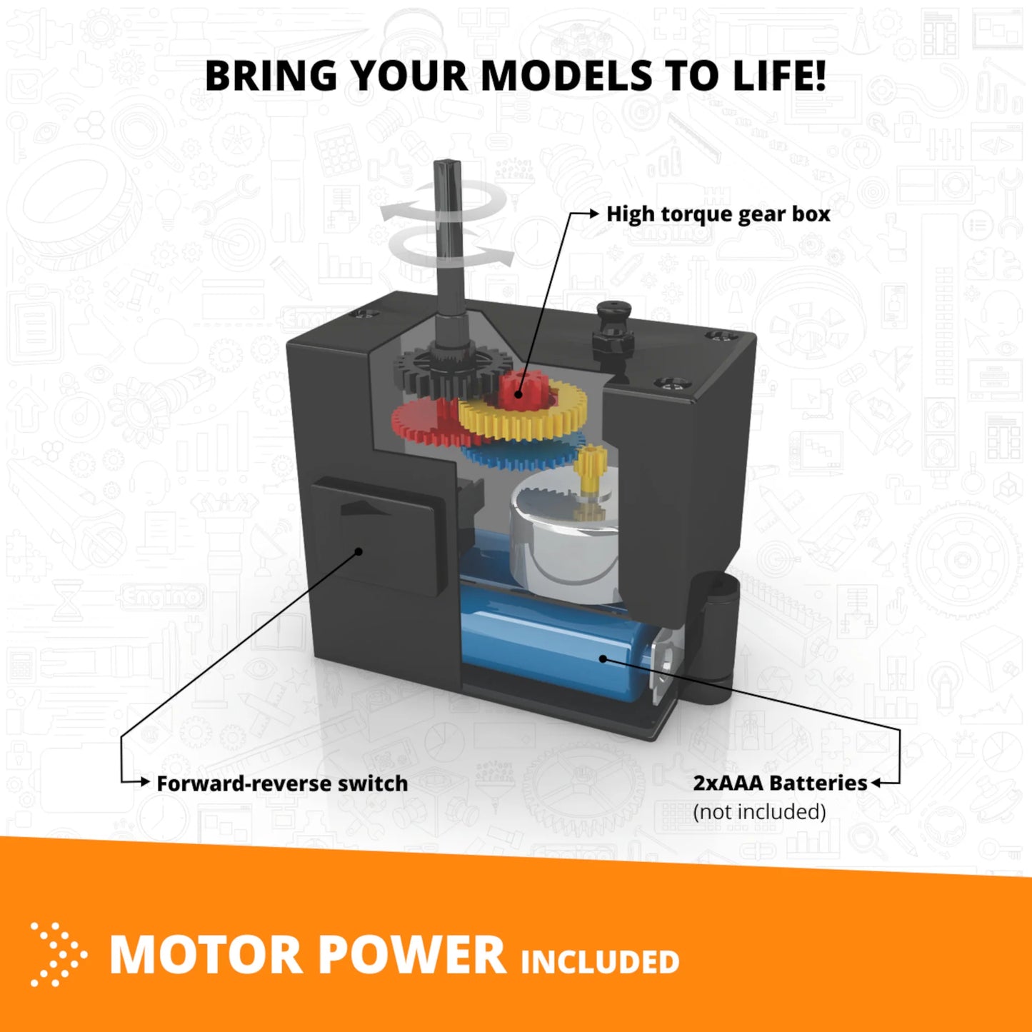 Engino ENG-5030 Inventor 50 in 1 Models Motorized Set