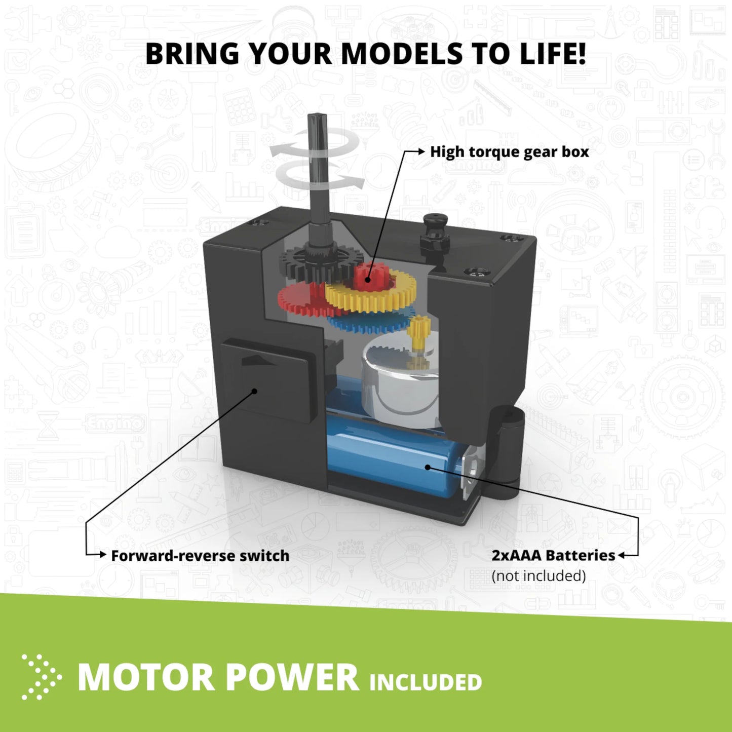 Engino ENG-3030 Inventor 30 in 1 Models Motorized Set