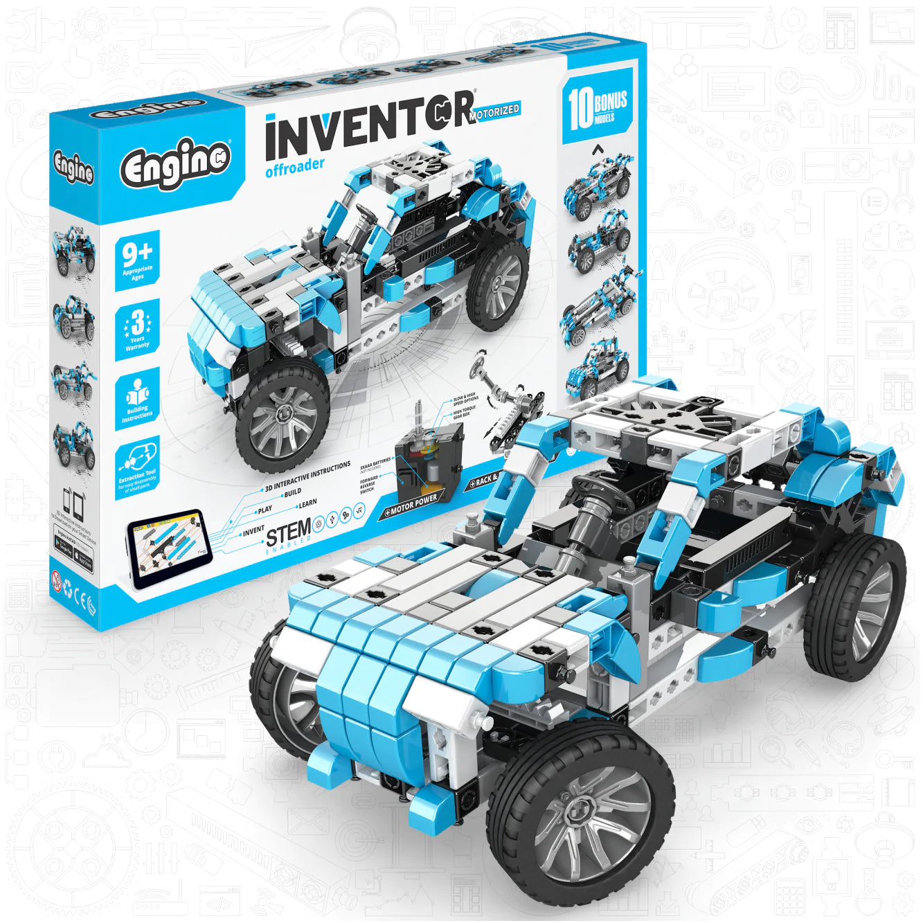 Engino ENG-IN60 Inventor Motorized Offroader - 10 Bonus Models