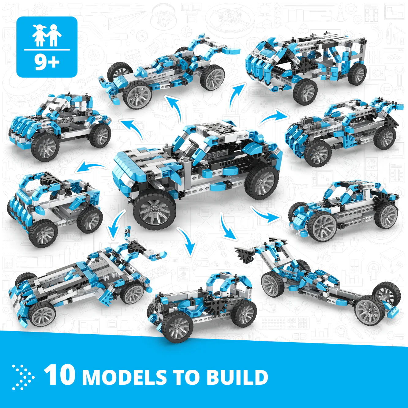 Engino ENG-IN60 Inventor Motorized Offroader - 10 Bonus Models