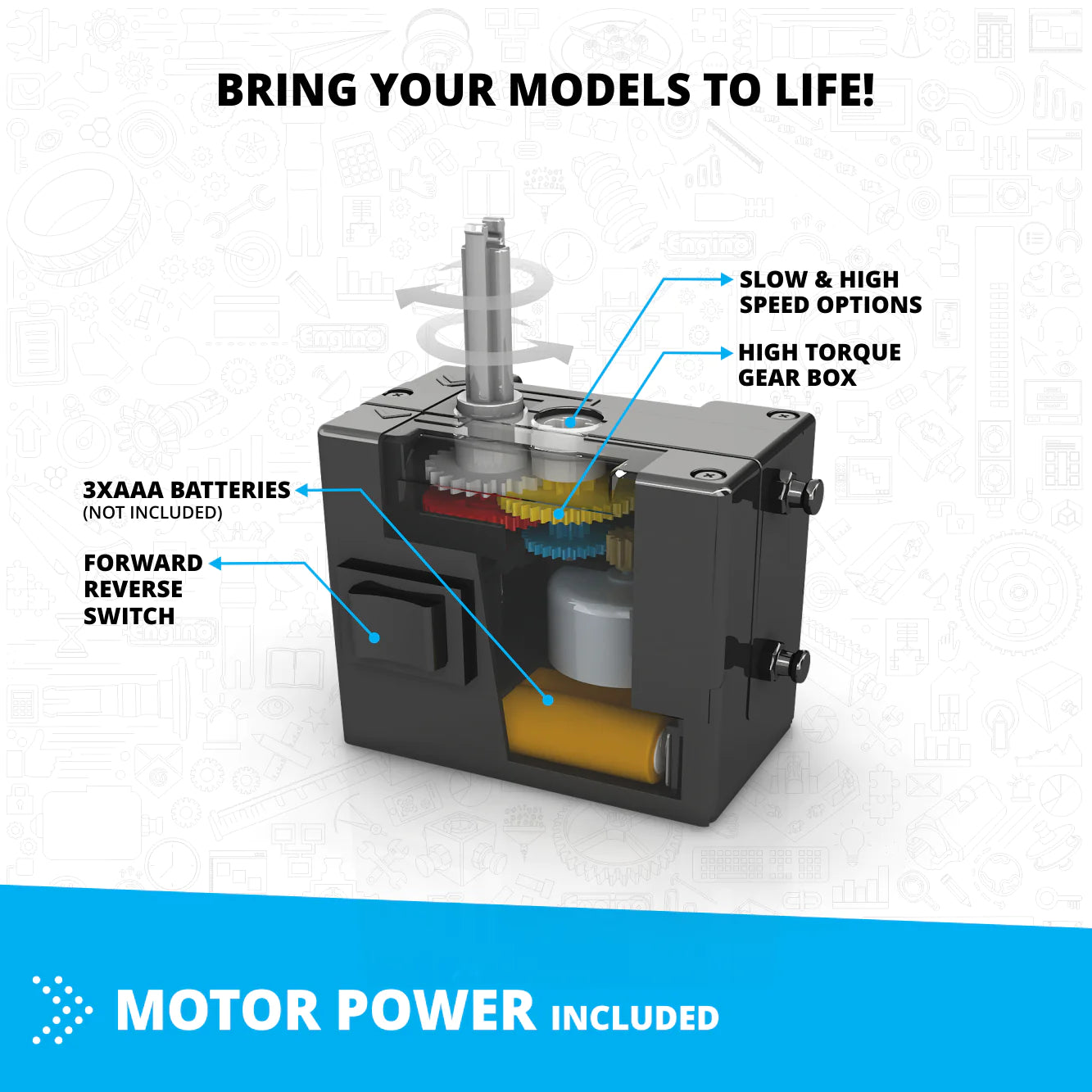 Engino ENG-IN60 Inventor Motorized Offroader - 10 Bonus Models