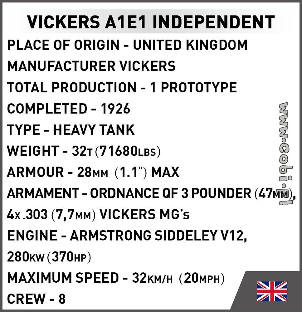 Cobi Vickers A1E1 Independent COBI-2990