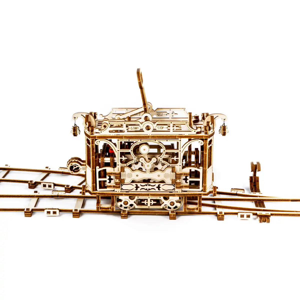 Wooden City : City Tram with Rails 3D Wooden Train Puzzle – WR320