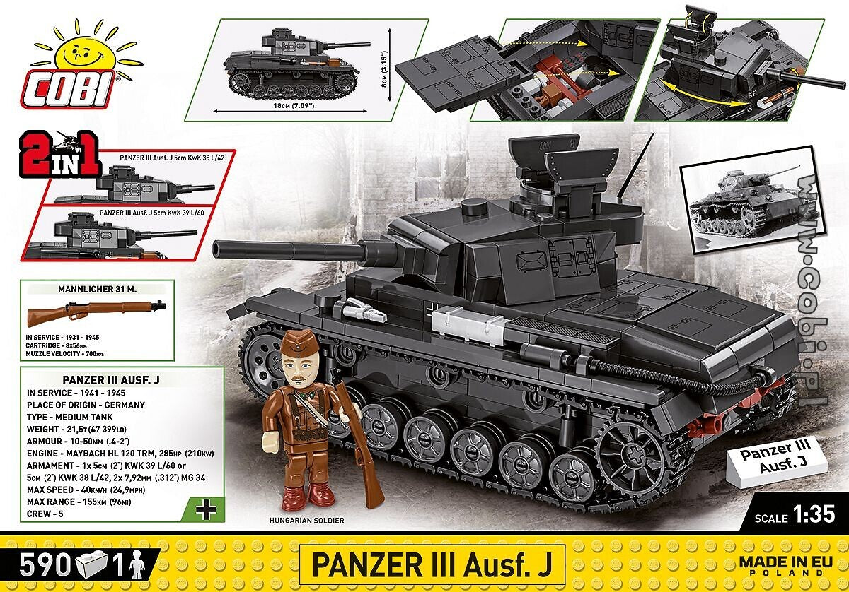 COBI-2289 Panzer III Ausf.J