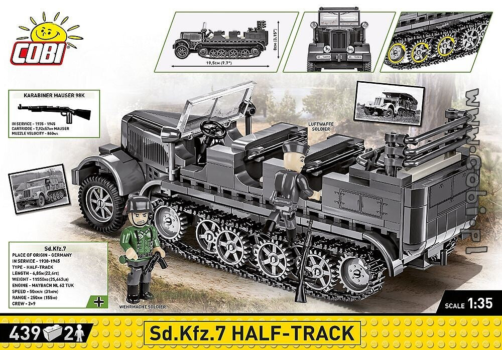 Cobi Sd.Kfz. 7 Half-Track  COBI-2275