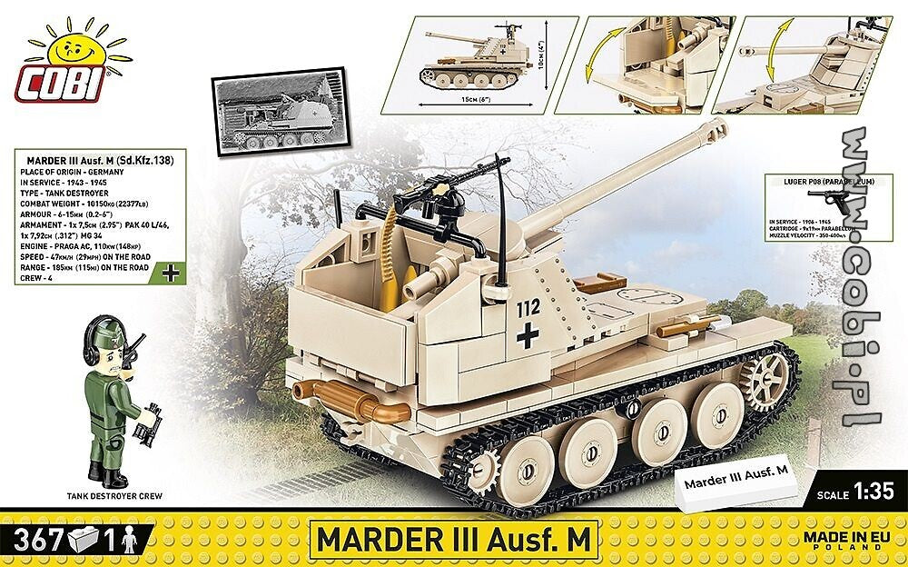 COBI-2282 Marder III Ausf.M (Sd.Kfz.138)