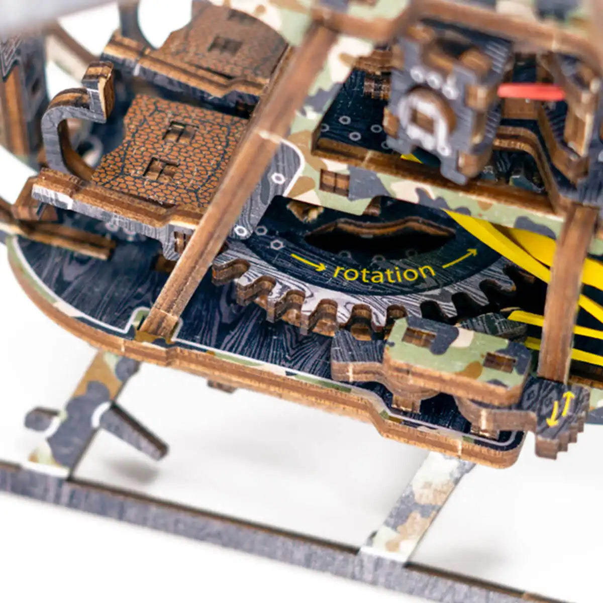 Wooden City Helicopter Limited Edition 3D Wooden Puzzle – LE011