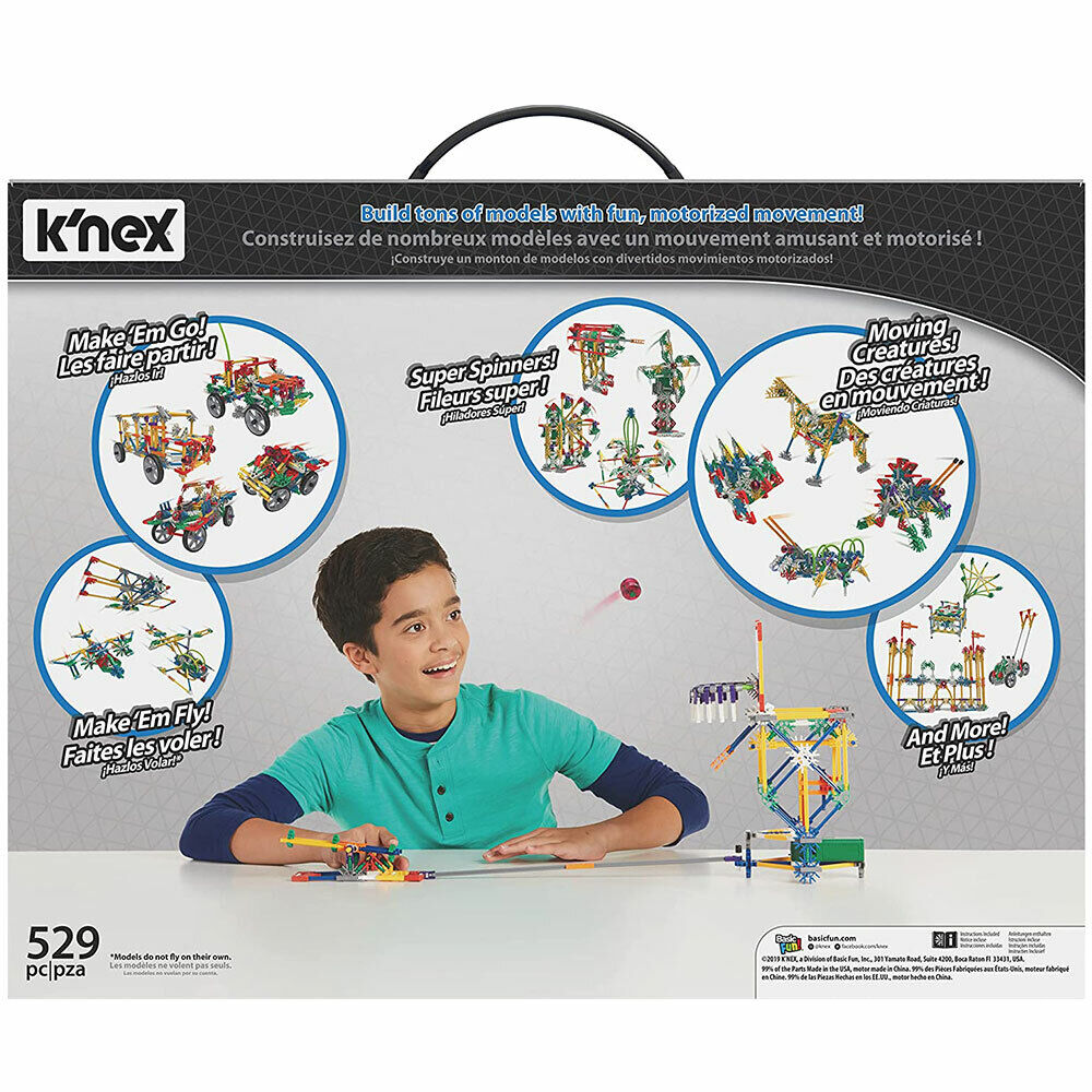 K’NEX -Power And Play Motorised Building Set - Stem Learning Kit 23012