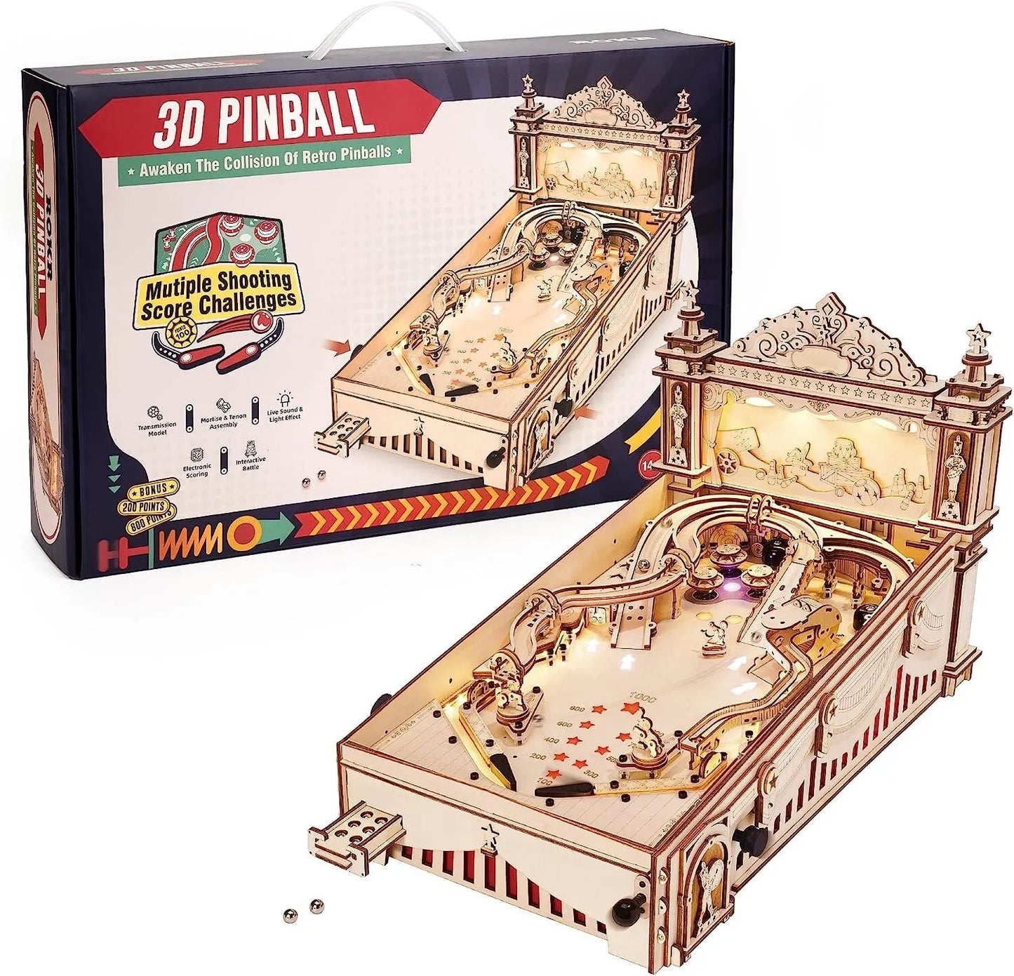 ROKR 3D Pinball Machine EG01