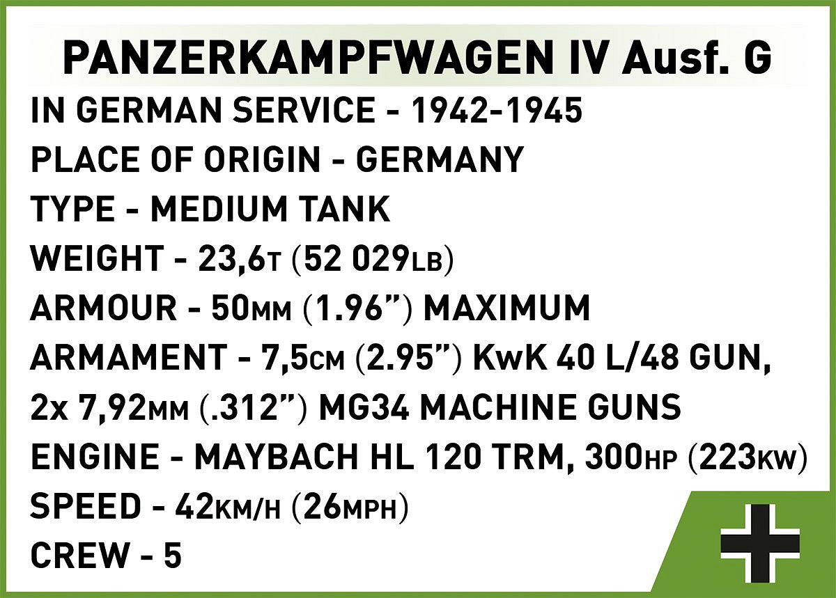 COBI-3127 Panzerkampfwagen IV Ausf.G