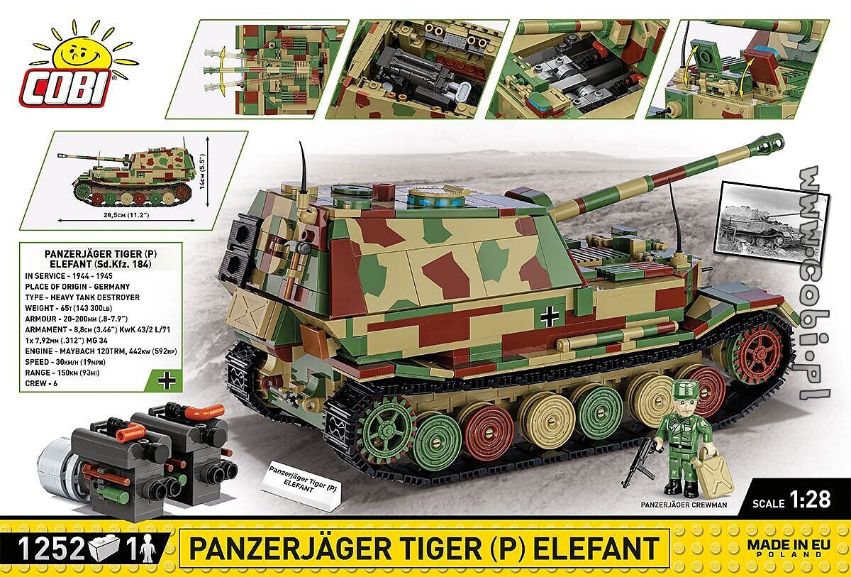 COBI-2582 Panzerjäger Tiger (P) Elefant