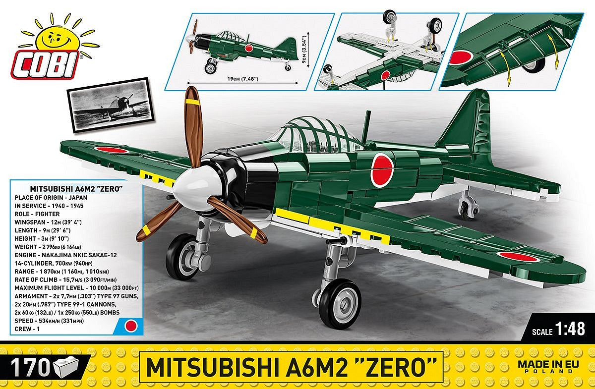 COBI-5861 Mitsubishi A6M2 "Zero"