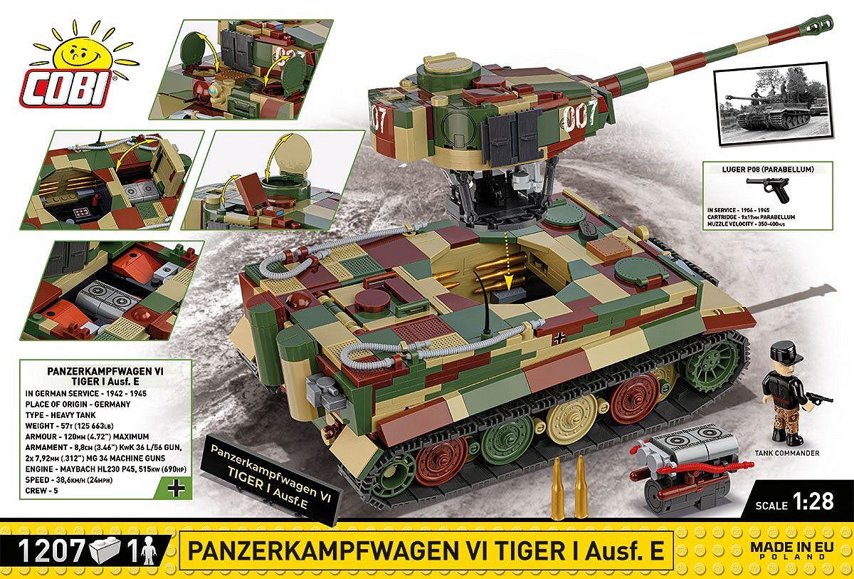 COBI-2587 Panzerkampfwagen VI Tiger I Ausf. E - Executive Edition
