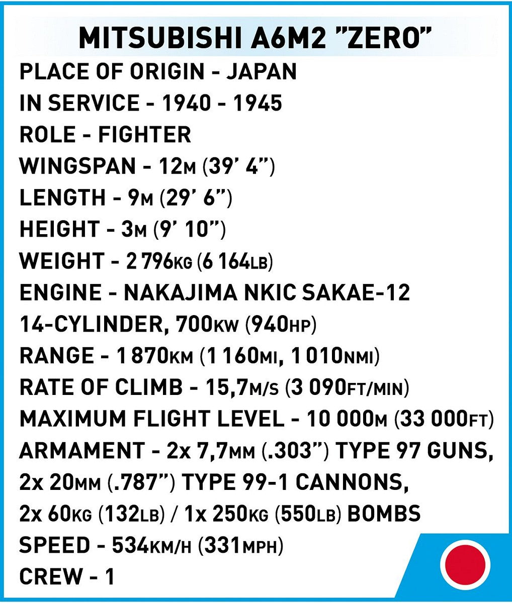 COBI-5861 Mitsubishi A6M2 "Zero"