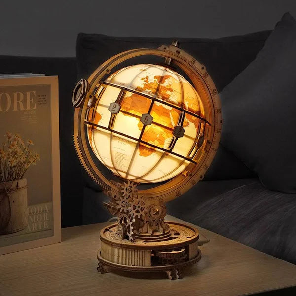 ROKR Luminous Globe 3D Wooden Puzzle ST003