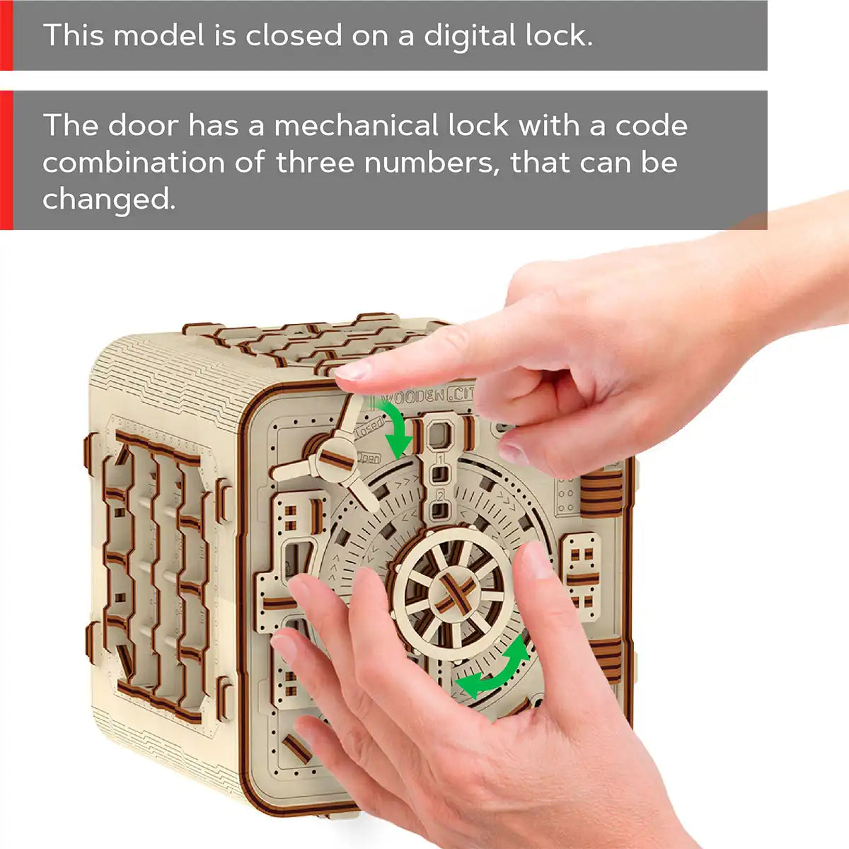 Wooden City Safe 3D Wooden Box Puzzle – WR322