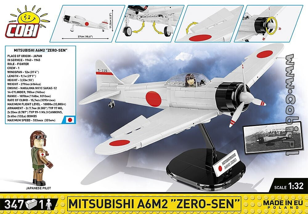 COBI-5729 Mitsubishi A6M2 "Zero-Sen"