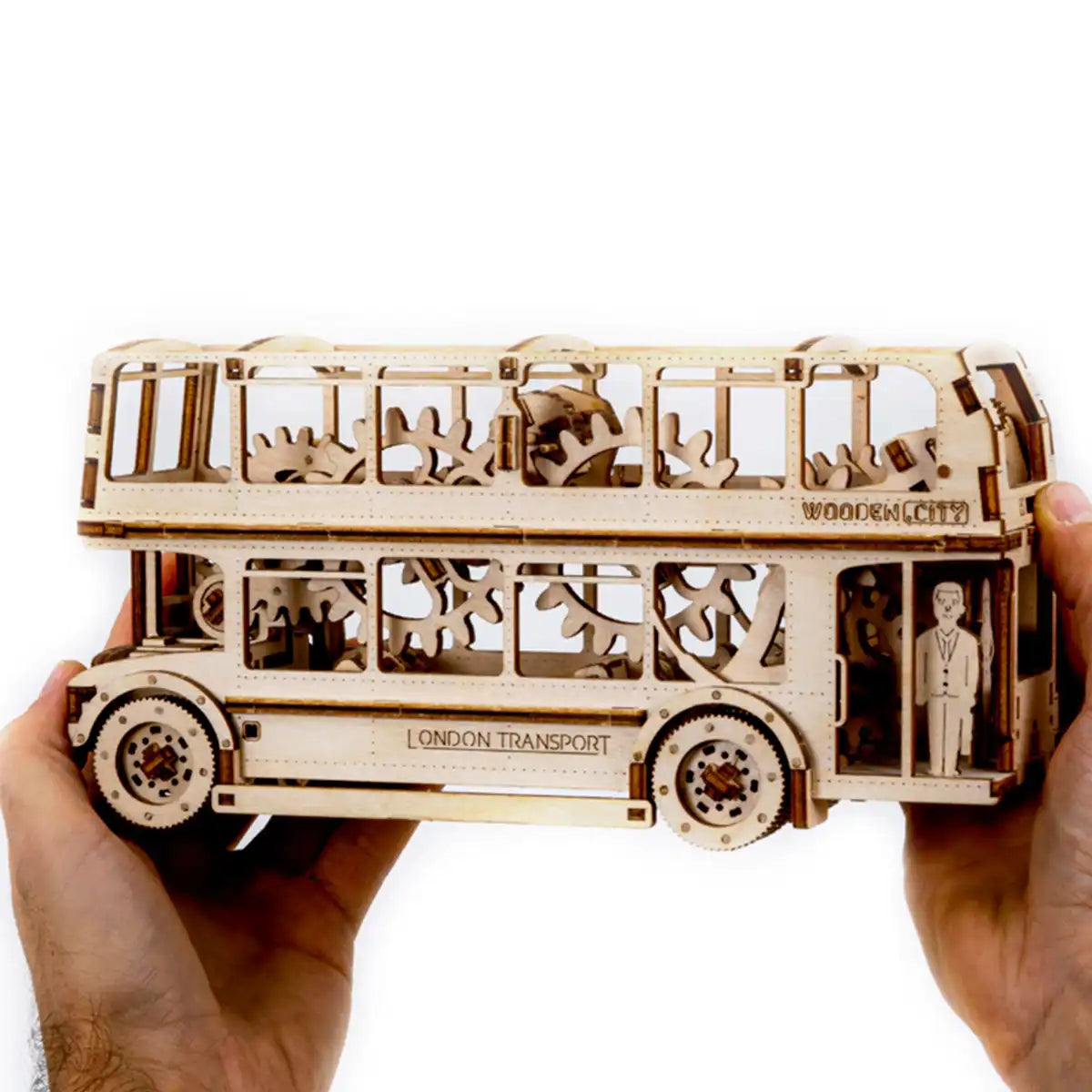 Wooden City London Bus 3D Wooden Bus Puzzle – WR303