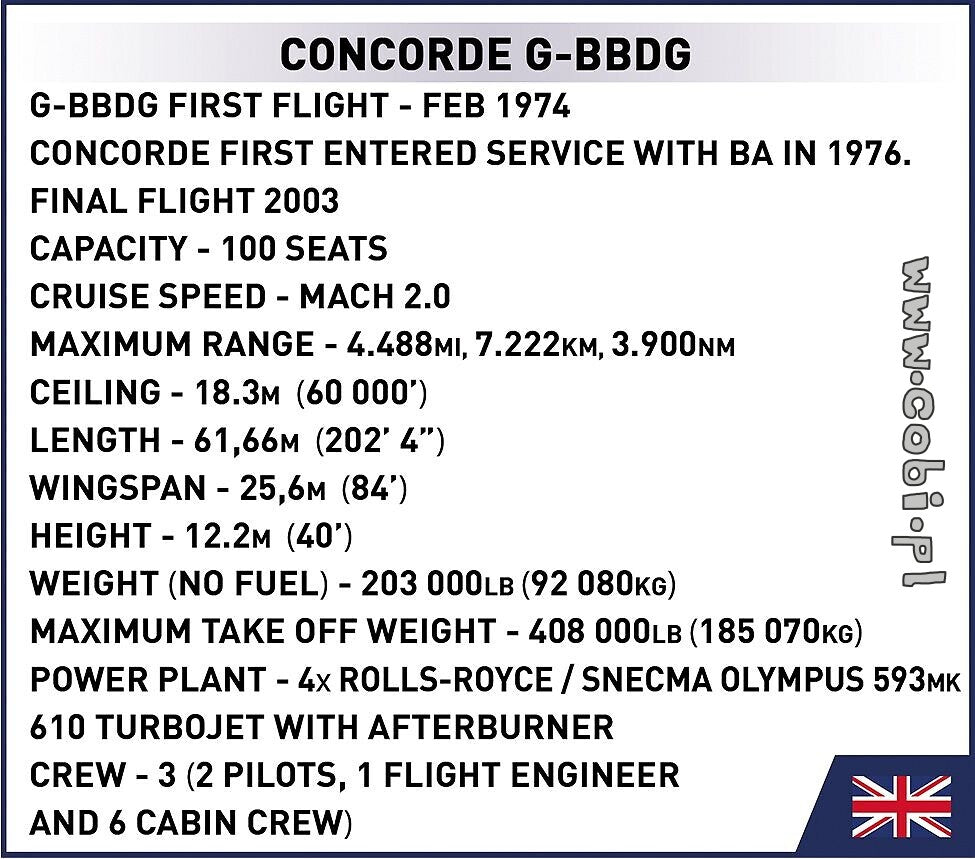 Cobi Concorde G-BBDG COBI-1917