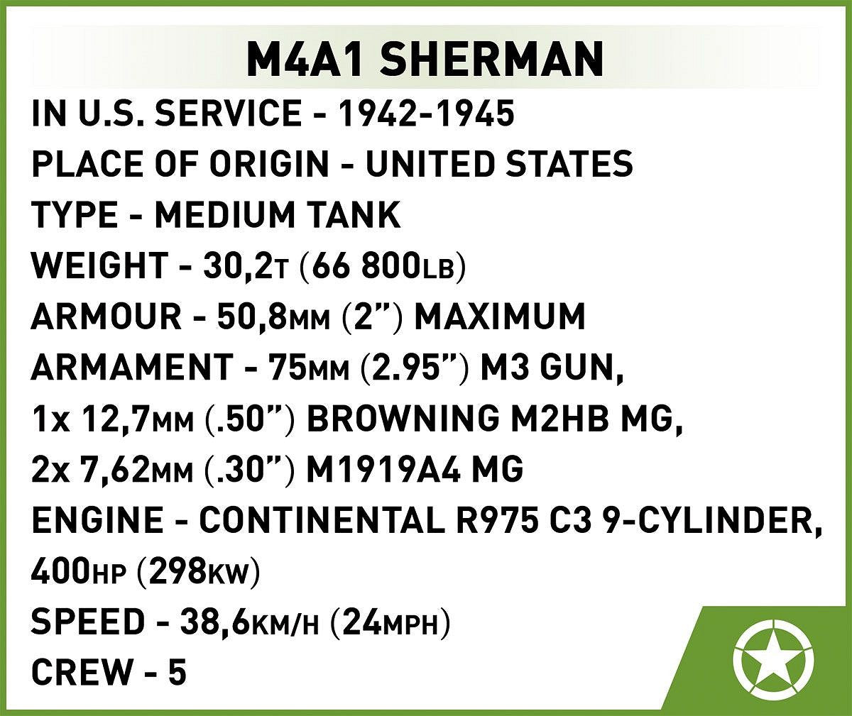 COBI-3126 M4A1 Sherman