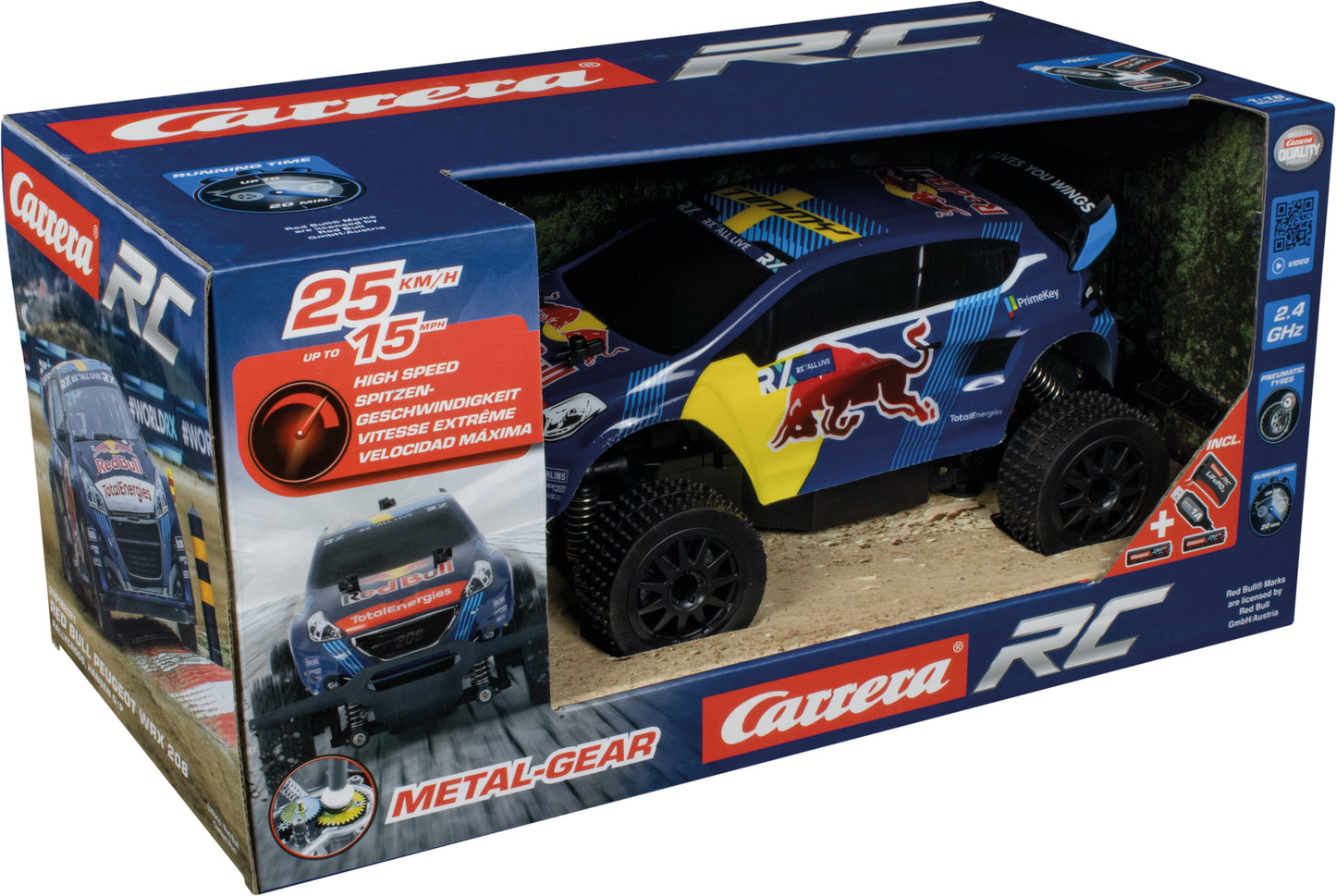 Carrera RC Red Bull Peugeot WRX 208 - Rallycross